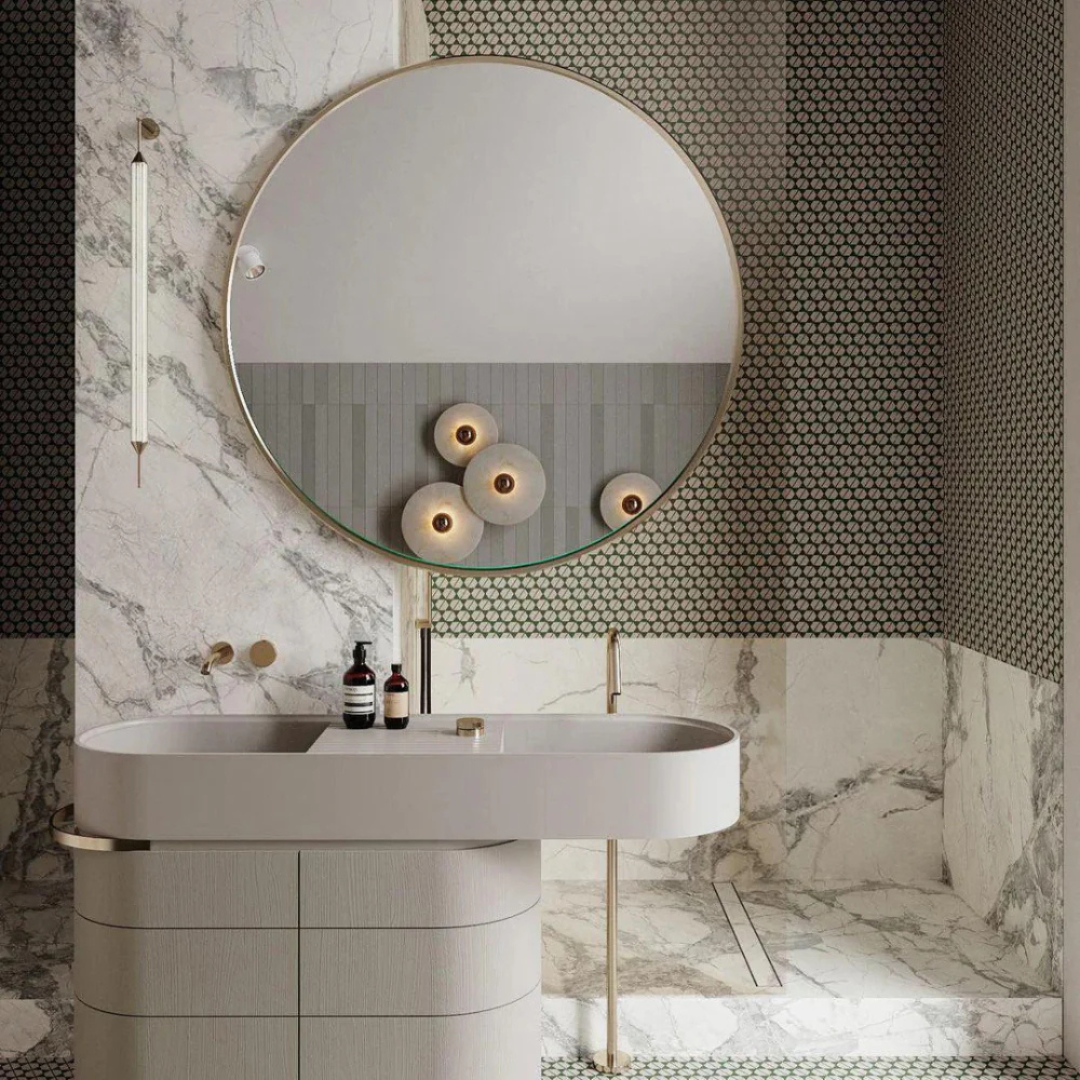 Helia - Applique Murale Ronde LED En Albâtre Style Nordique