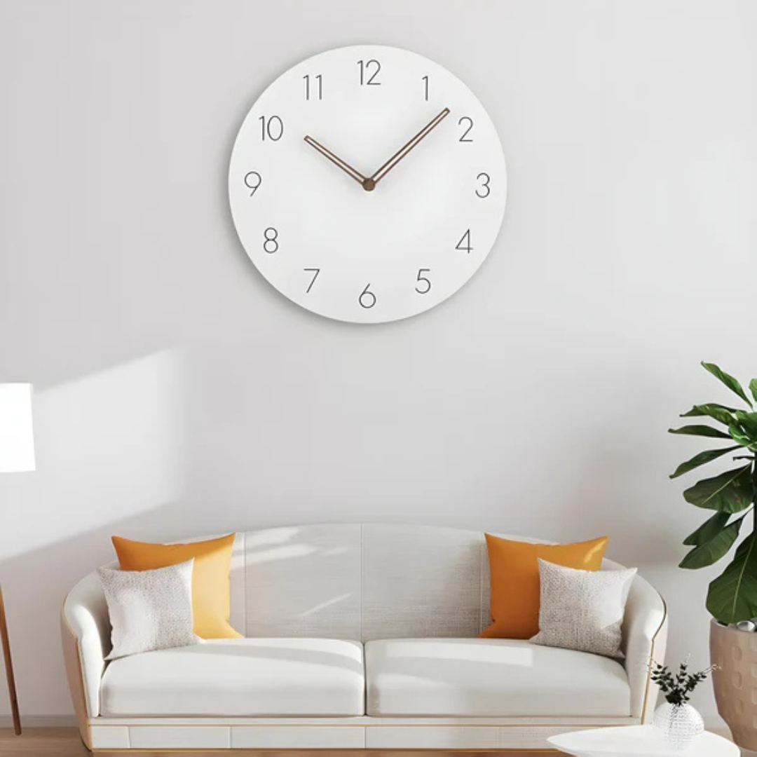 Clea – Horloge Murale Minimaliste en Bois