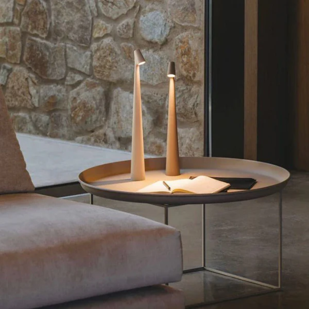 Flora - Lampe de Table LED Scandinave Minimaliste Sans Fil