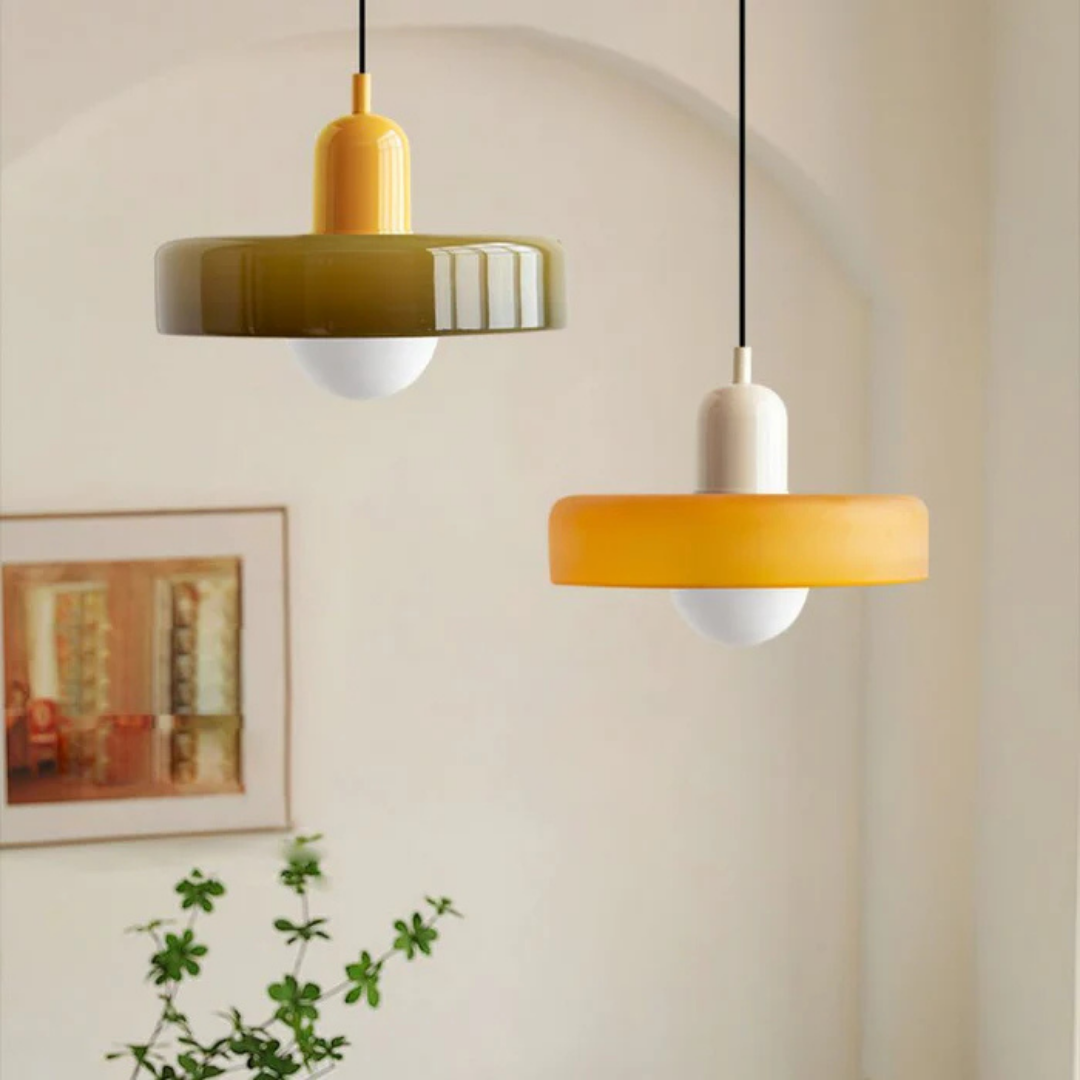 Aube - Lampe Suspendue Design En Verre Coloré