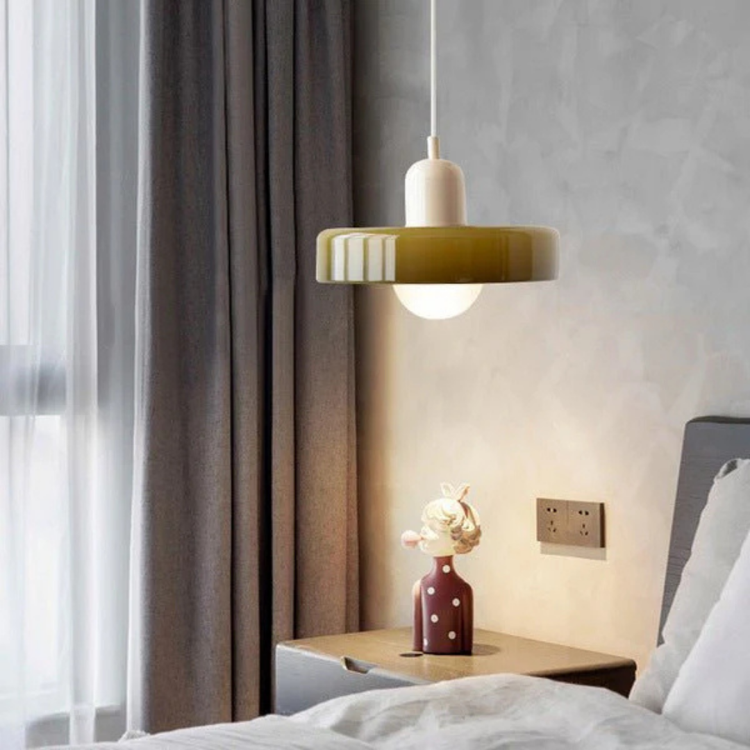 Aube - Lampe Suspendue Design En Verre Coloré
