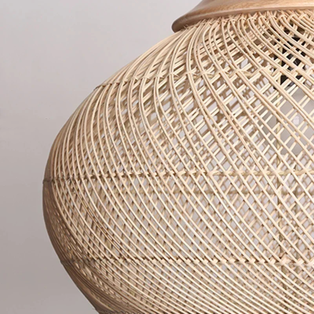 Serena - Lampe Suspendue En Osier Style Boho