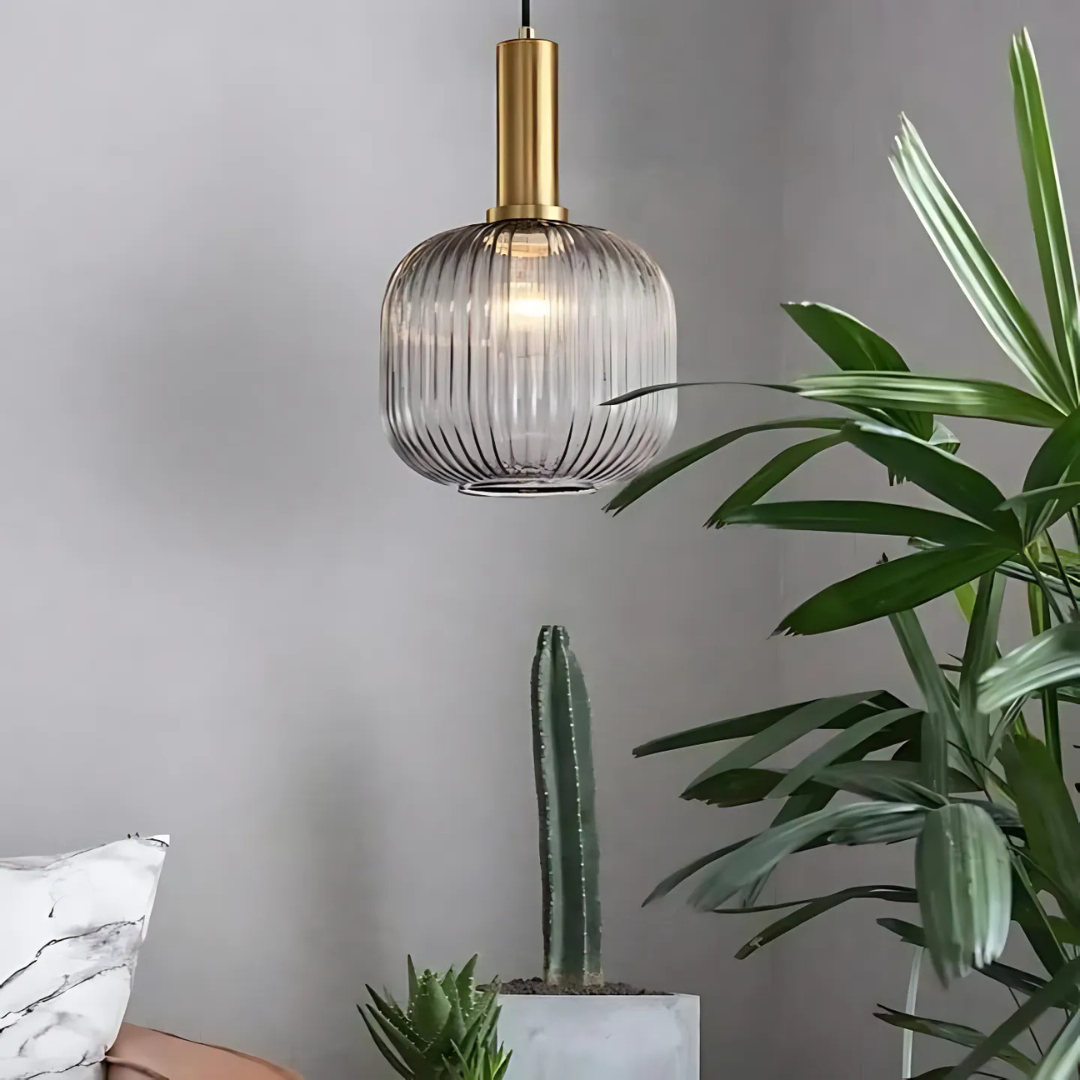 Melia - Lampe Suspendue En Verre Coloré Style Nordique