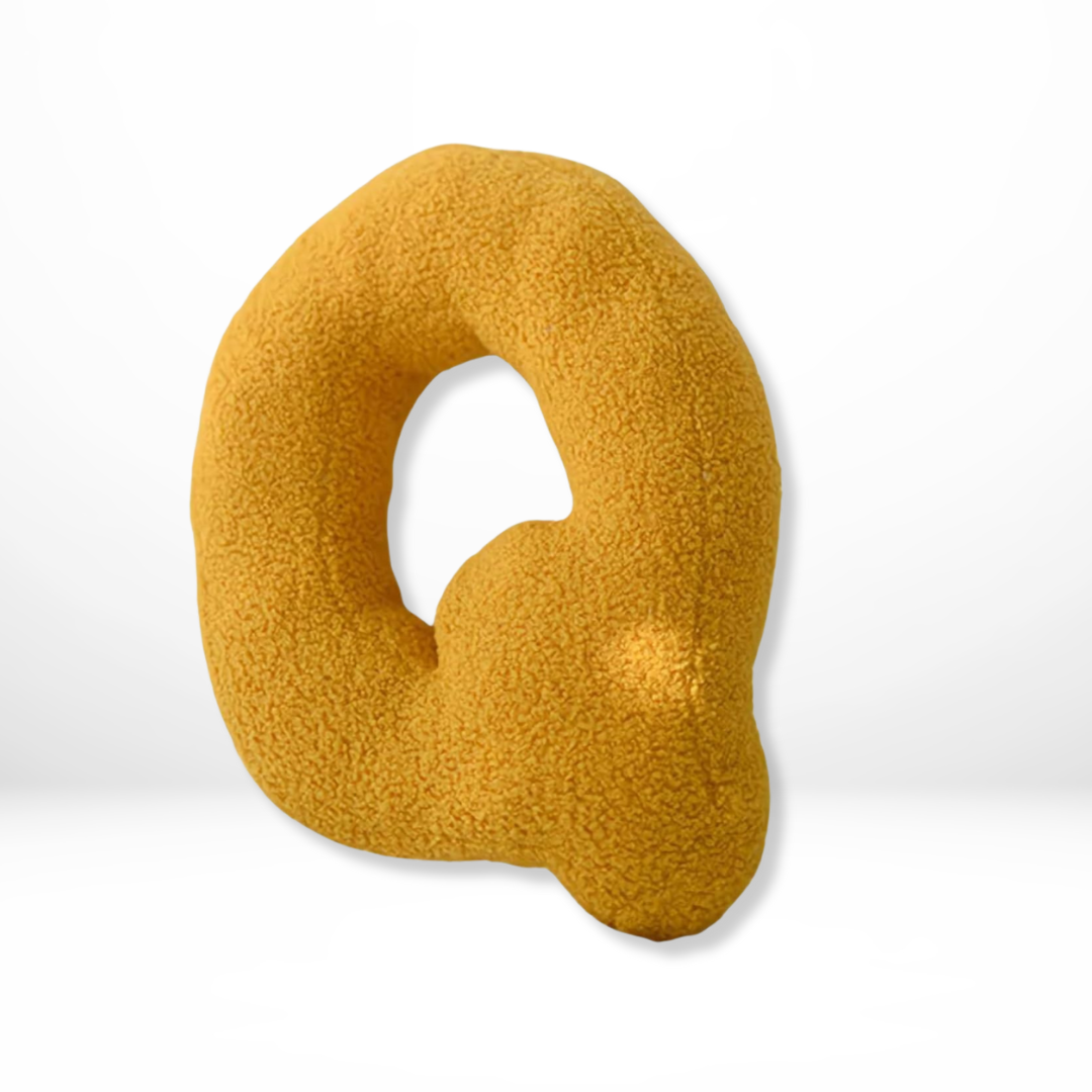 Eona - Coussin Décoratif en Velours Alphabet