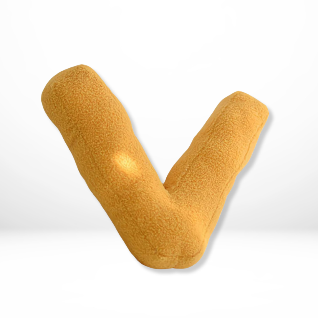 Eona - Coussin Décoratif en Velours Alphabet