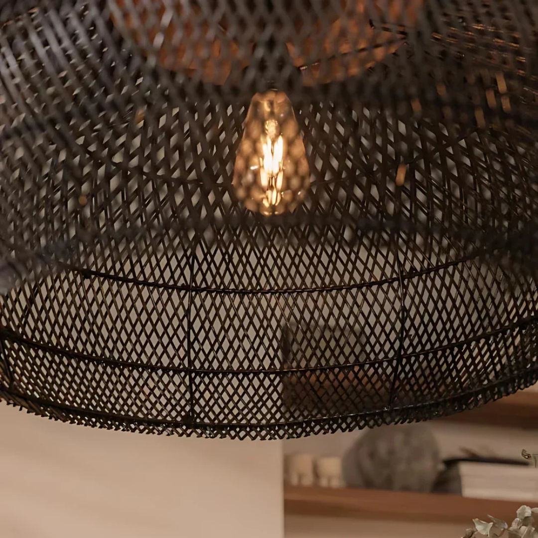 Serena - Lampe Suspendue En Osier Style Boho