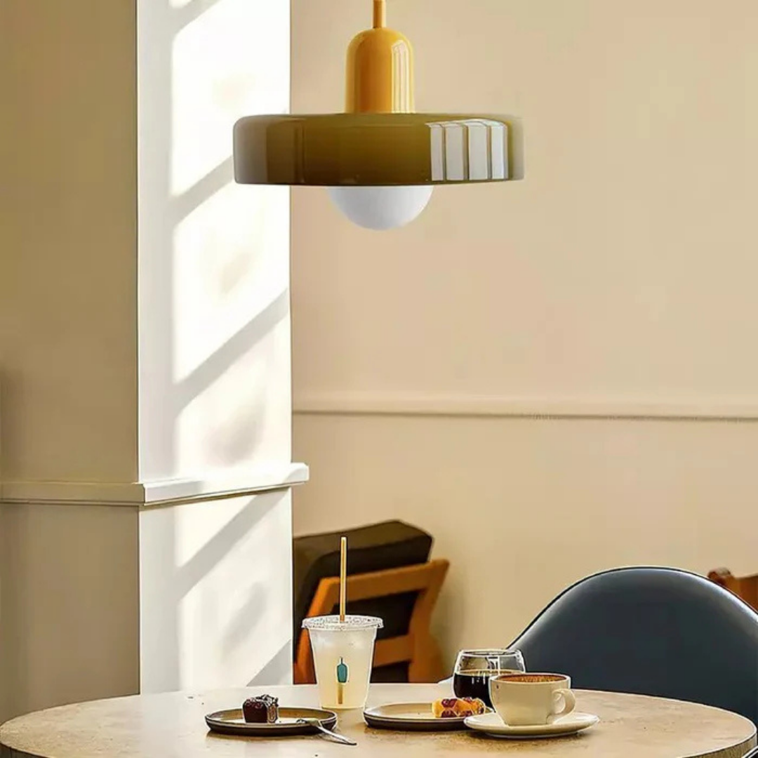 Aube - Lampe Suspendue Design En Verre Coloré