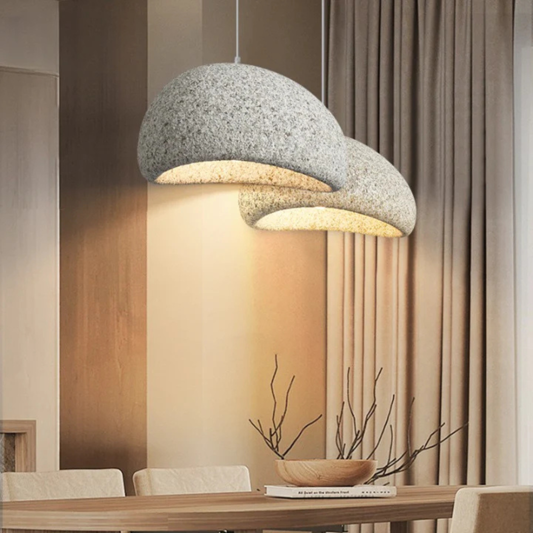 Lune - Lampe Suspendue Design Wabi-Sabi