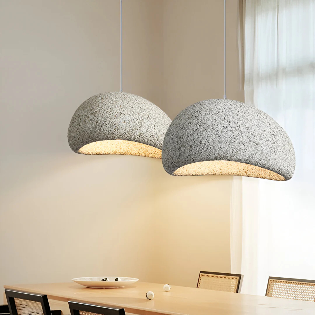 Lune - Lampe Suspendue Design Wabi-Sabi