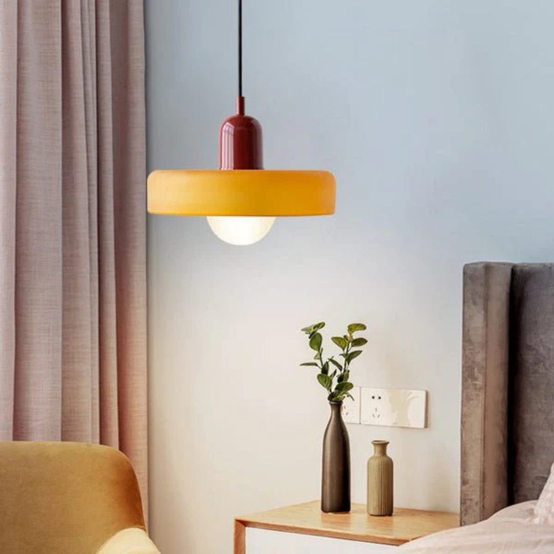 Aube - Lampe Suspendue Design En Verre Coloré