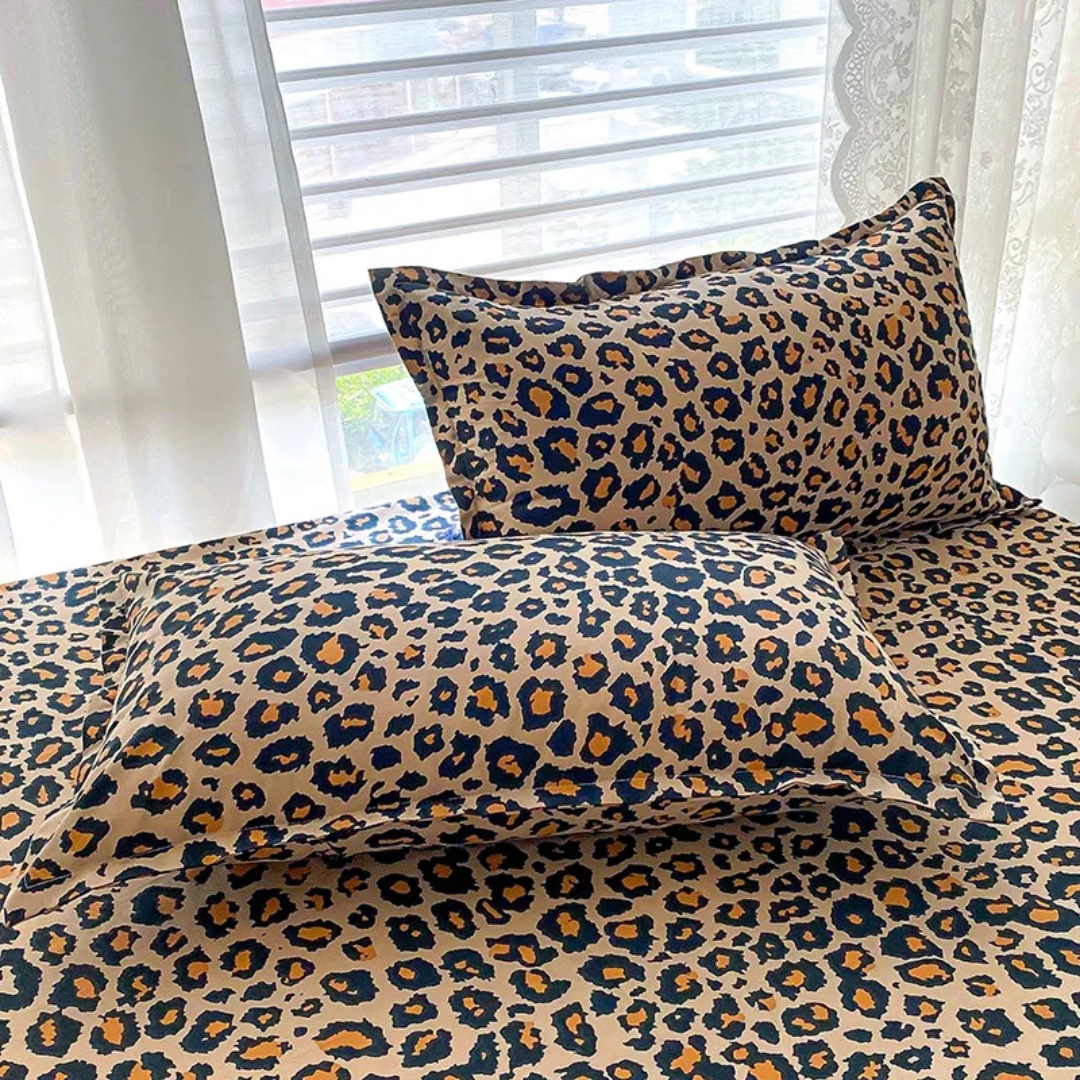 Clavon - Housse de Couette de luxe à Imprimé Léopard