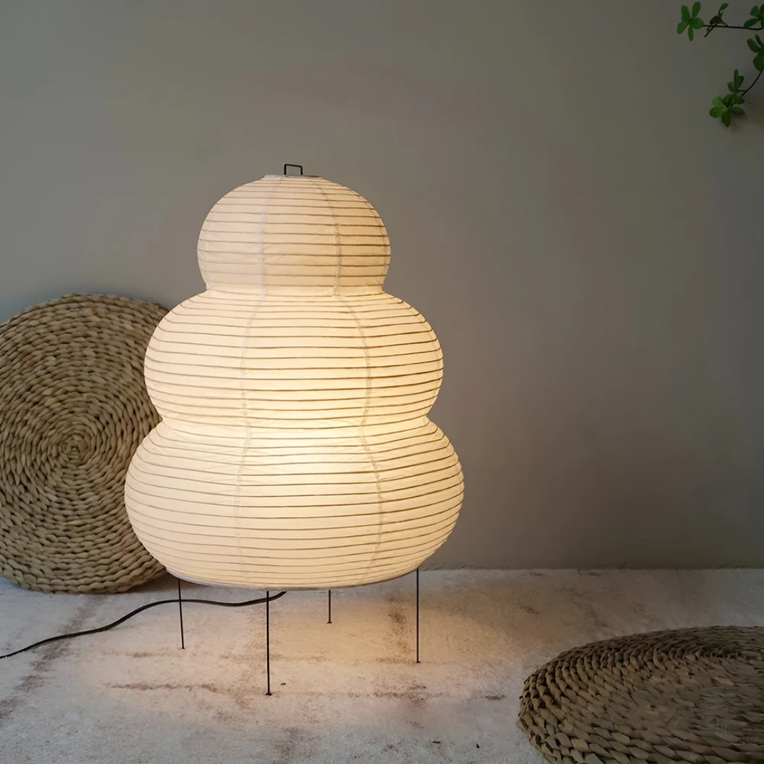 Noval - Lampadaire Japonais en Papier de Riz