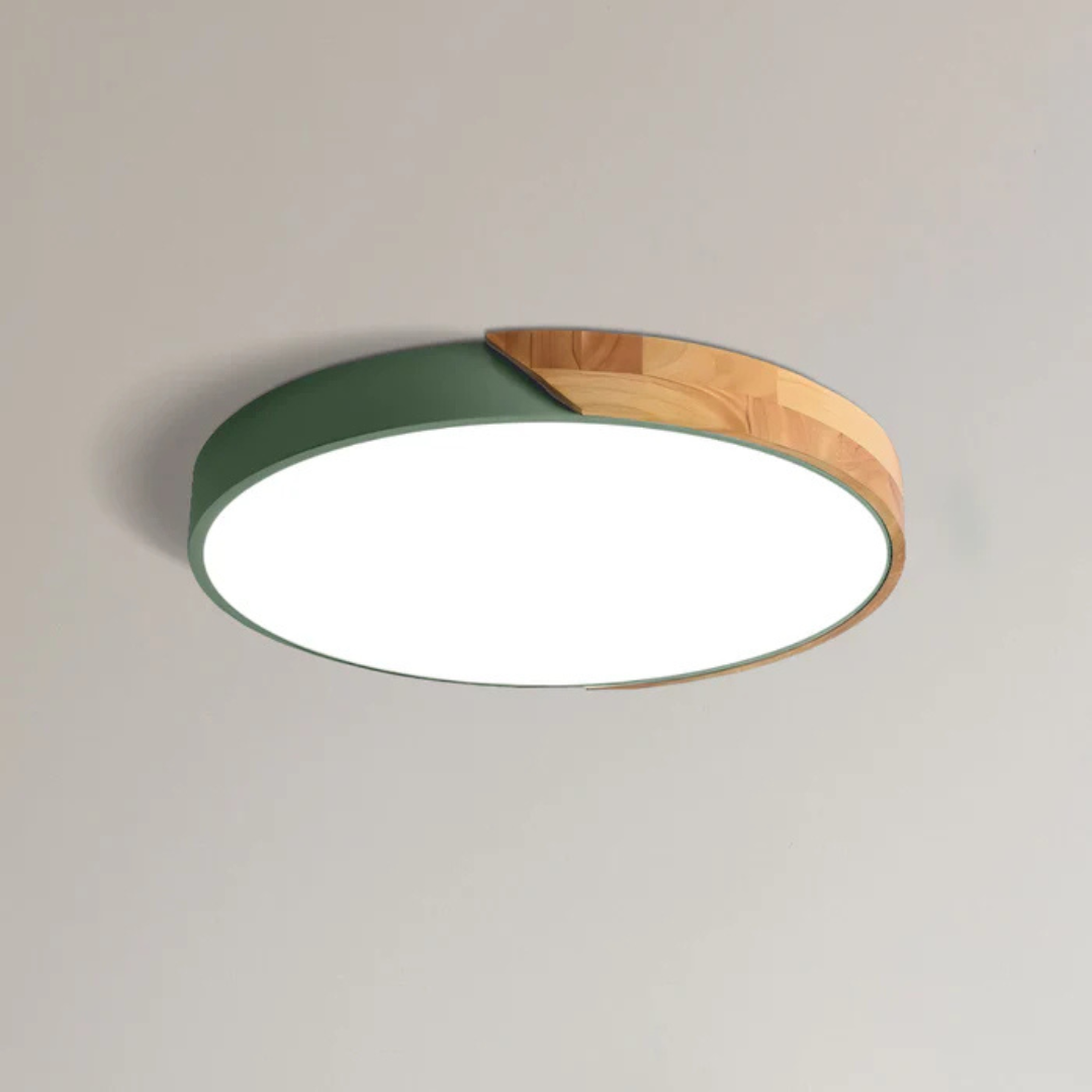 Lunea – Plafonnier LED Scandinave en Bois