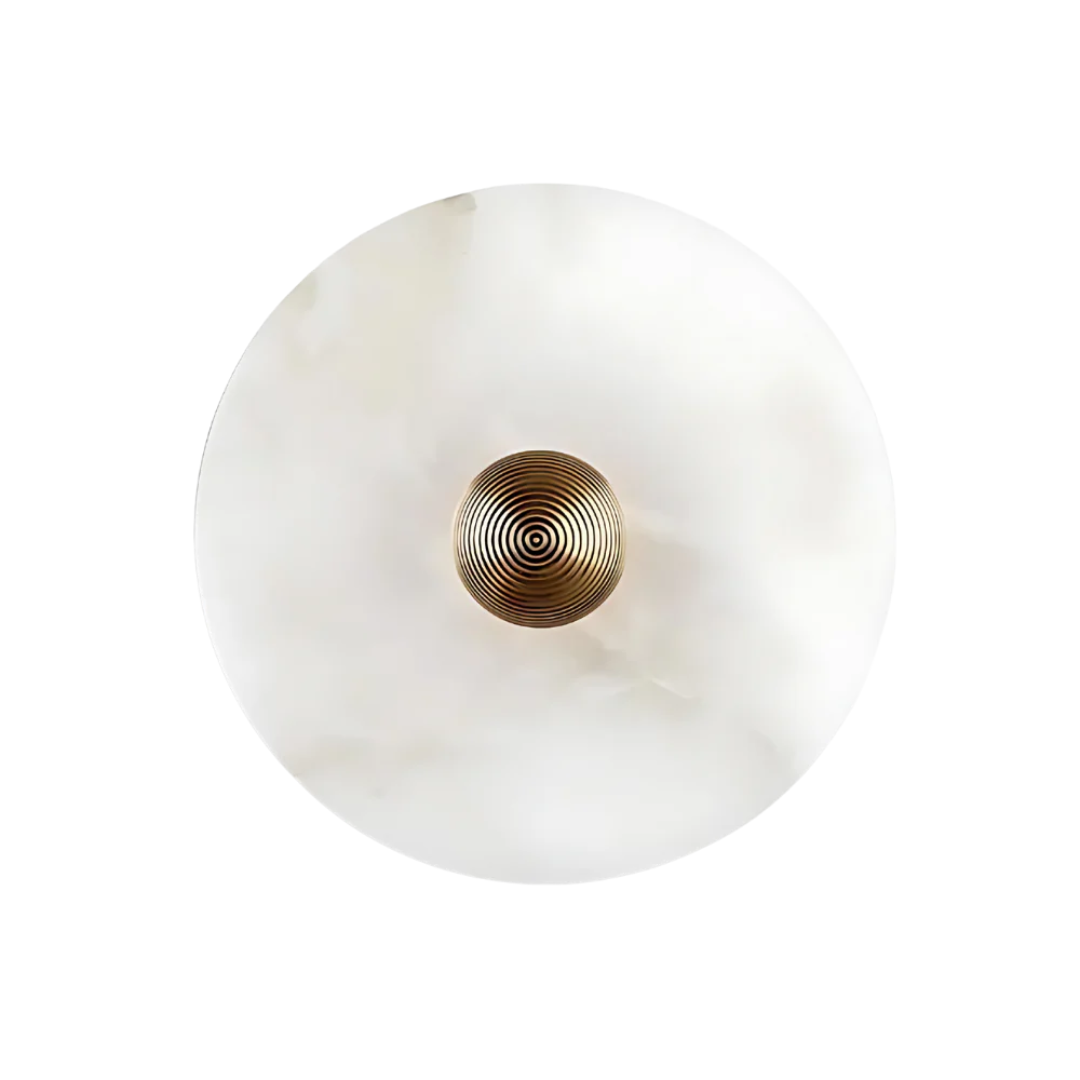 Helia - Applique Murale Ronde LED En Albâtre Style Nordique