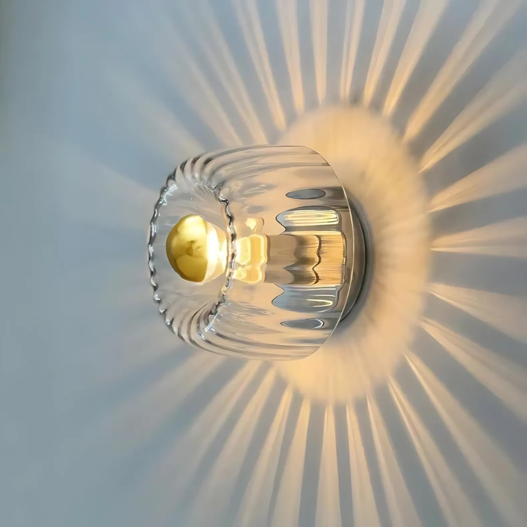 Olivor - Applique Murale en Verre Éclairage Intérieur Élégant