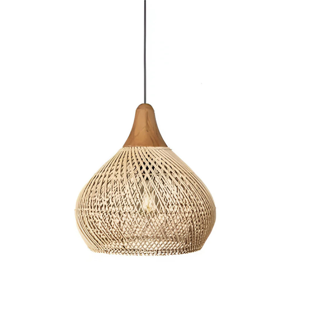Serena - Lampe Suspendue En Osier Style Boho
