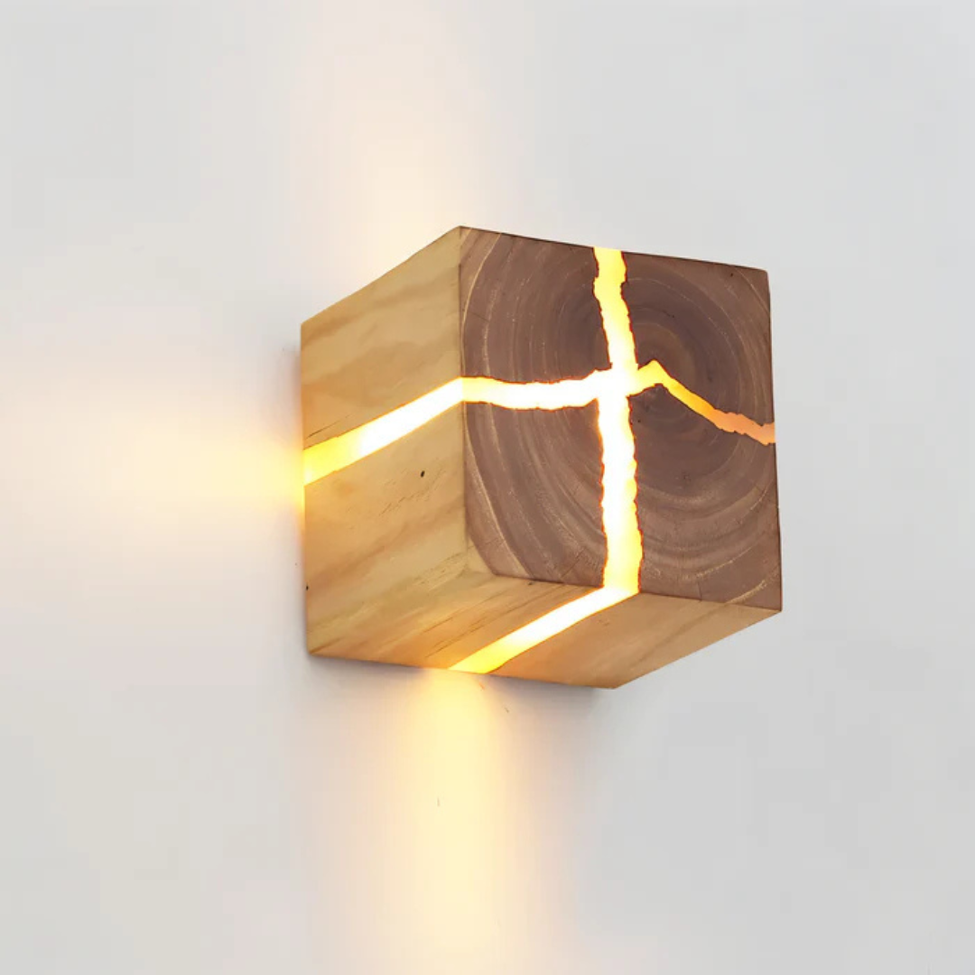 Vionis - Applique Murale LED en Bois | Applique Murale Intérieure élégante