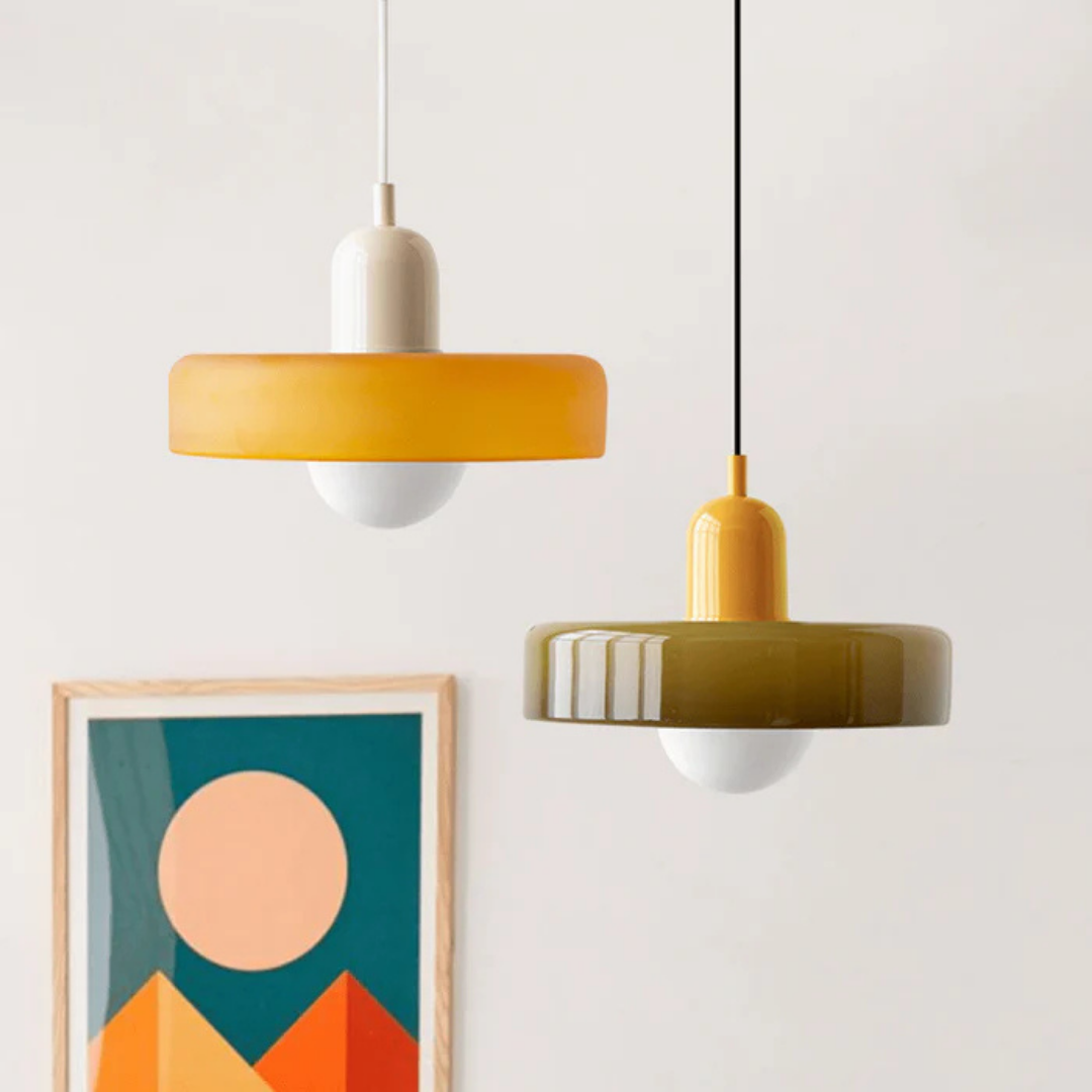 Aube - Lampe Suspendue Design En Verre Coloré