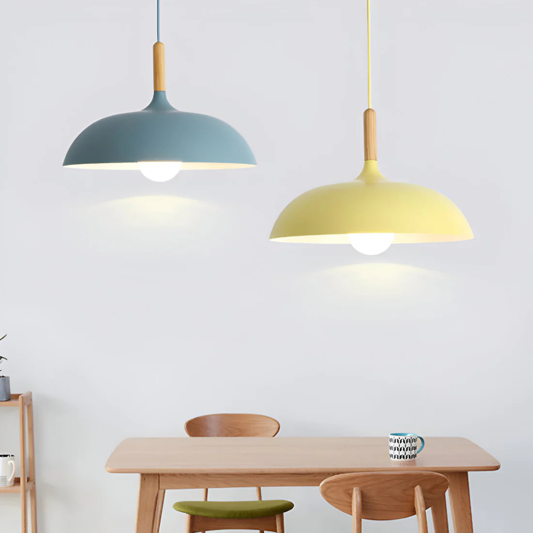 Lysa - Suspension Nordique En Bois Et Fer Forgé