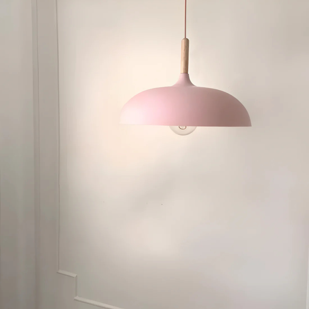 Lysa - Suspension Nordique En Bois Et Fer Forgé