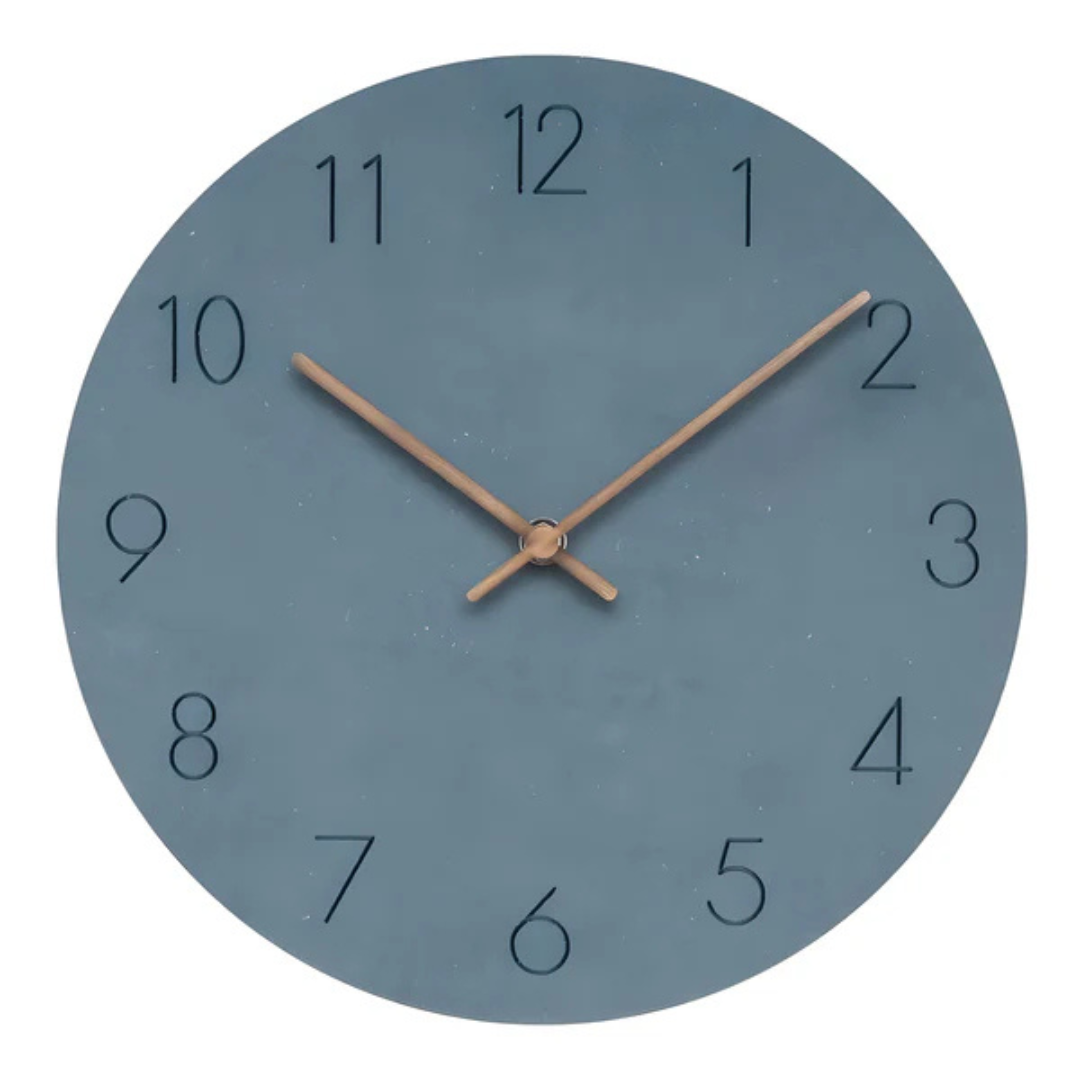 Clea – Horloge Murale Minimaliste en Bois