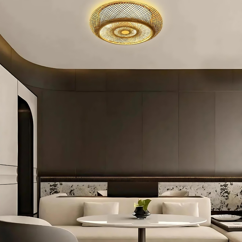 Noctrel - Plafonnier Naturel en Bambou