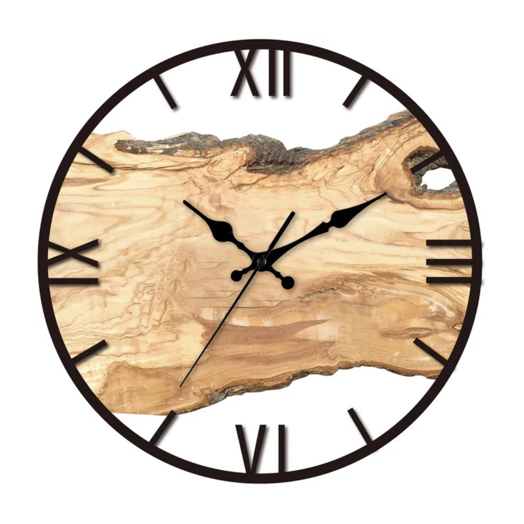 Noae – Horloge Murale Minimaliste Noire