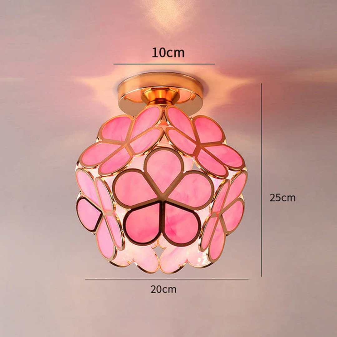 Serena – Plafonnier de Luxe en Verre Fleur