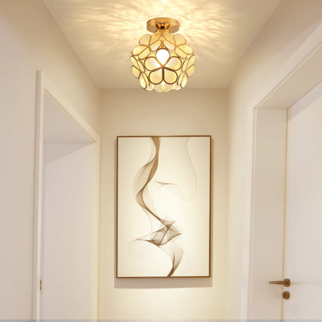 Serena – Plafonnier de Luxe en Verre Fleur
