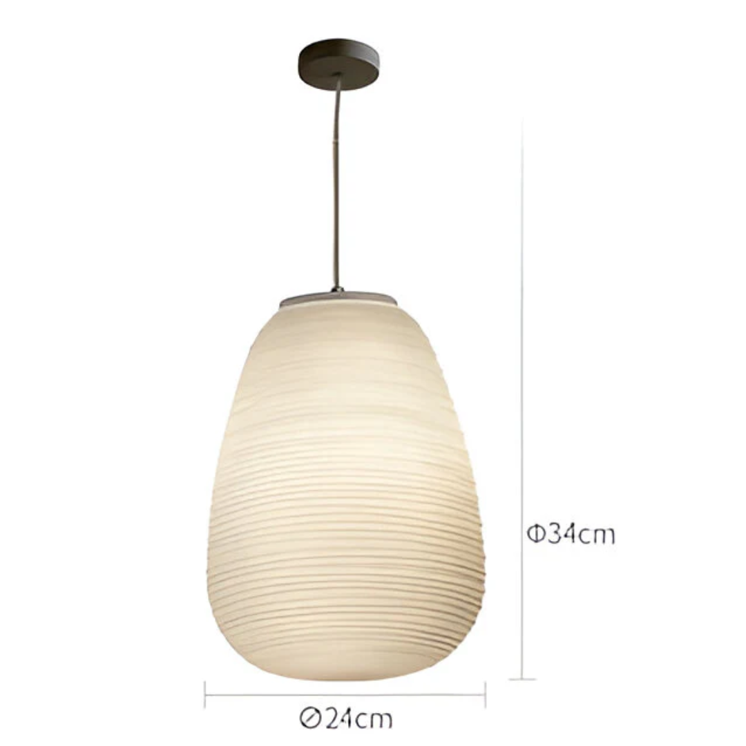 Alviane - Suspension en Verre Opalin