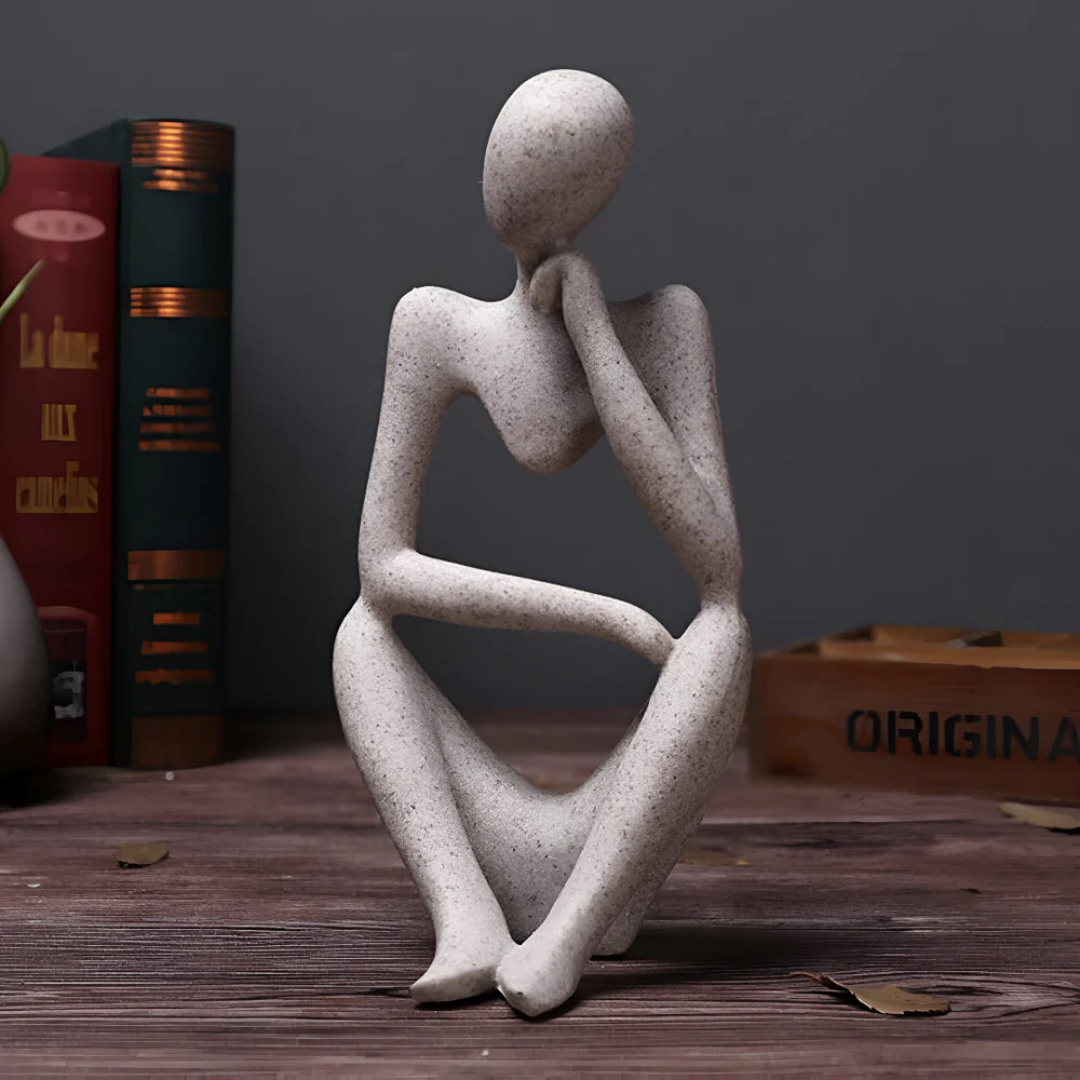 Cindrel - Statue Abstraite Homme Pensant