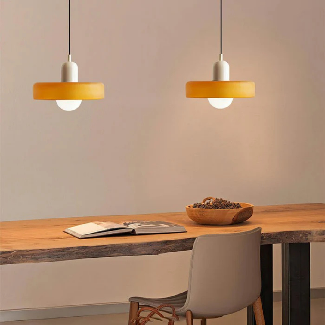 Aube - Lampe Suspendue Design En Verre Coloré