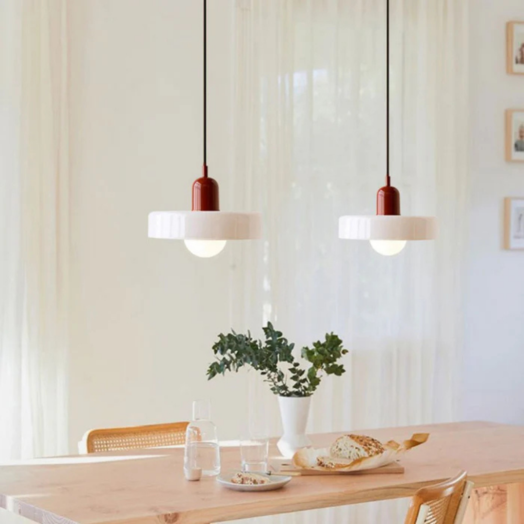 Aube - Lampe Suspendue Design En Verre Coloré