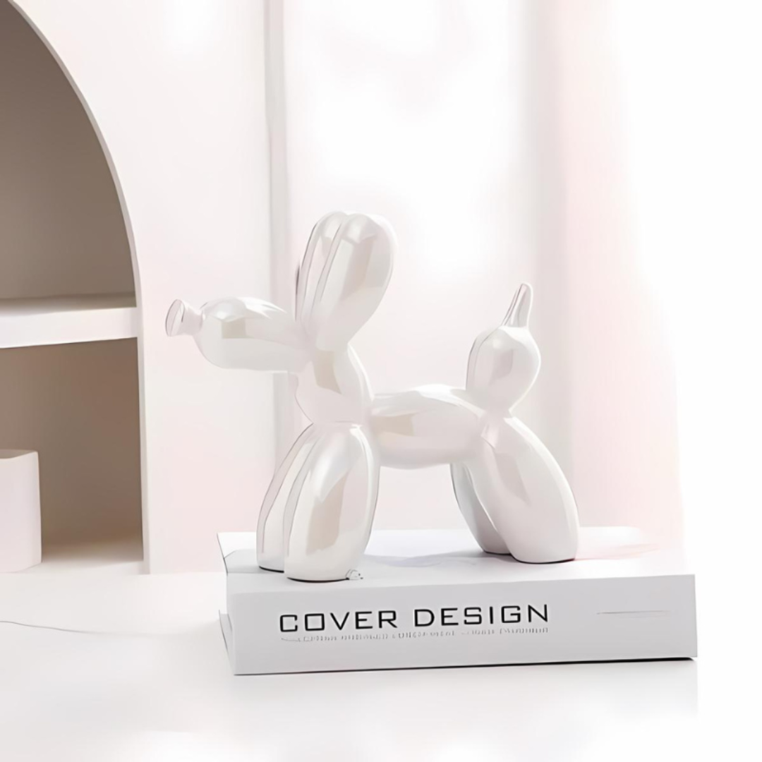 Romare – Statue de Chien en Céramique en Forme de Ballon