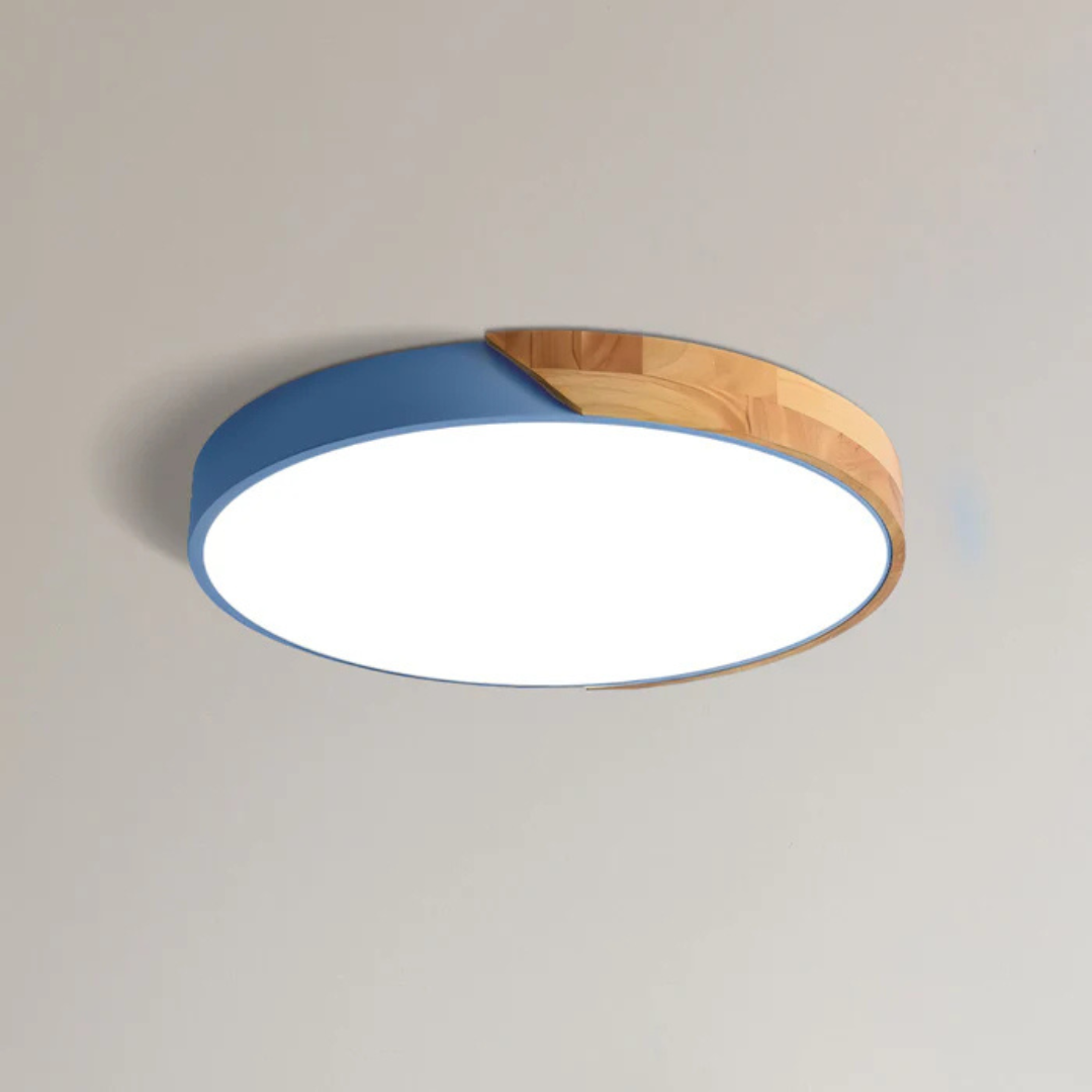 Lunea – Plafonnier LED Scandinave en Bois