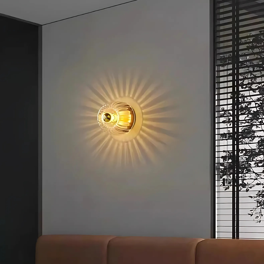 Olivor - Applique Murale en Verre Éclairage Intérieur Élégant