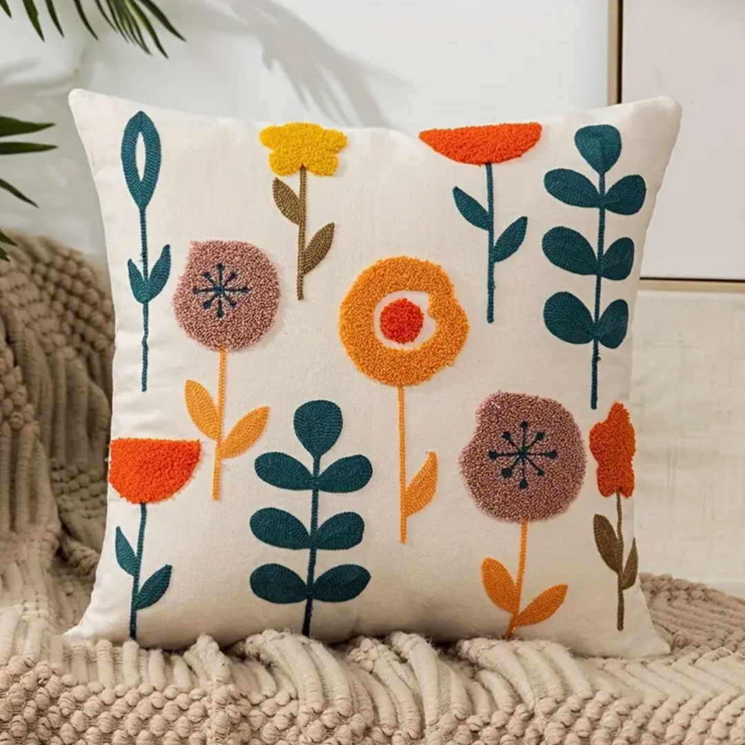 Phoea - Coussin Décoratif à Motif Floral