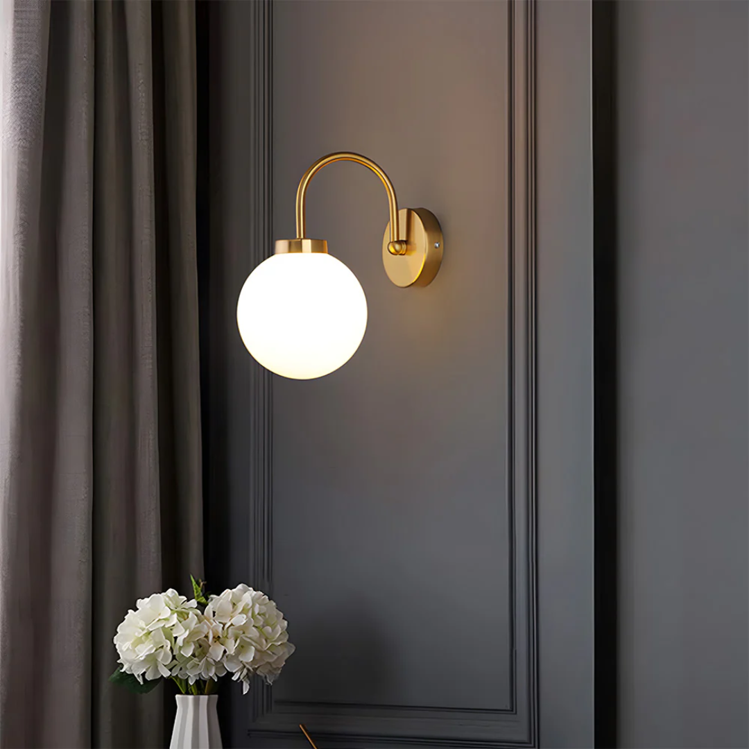 Torrelle - Applique Murale avec Globe en Verre