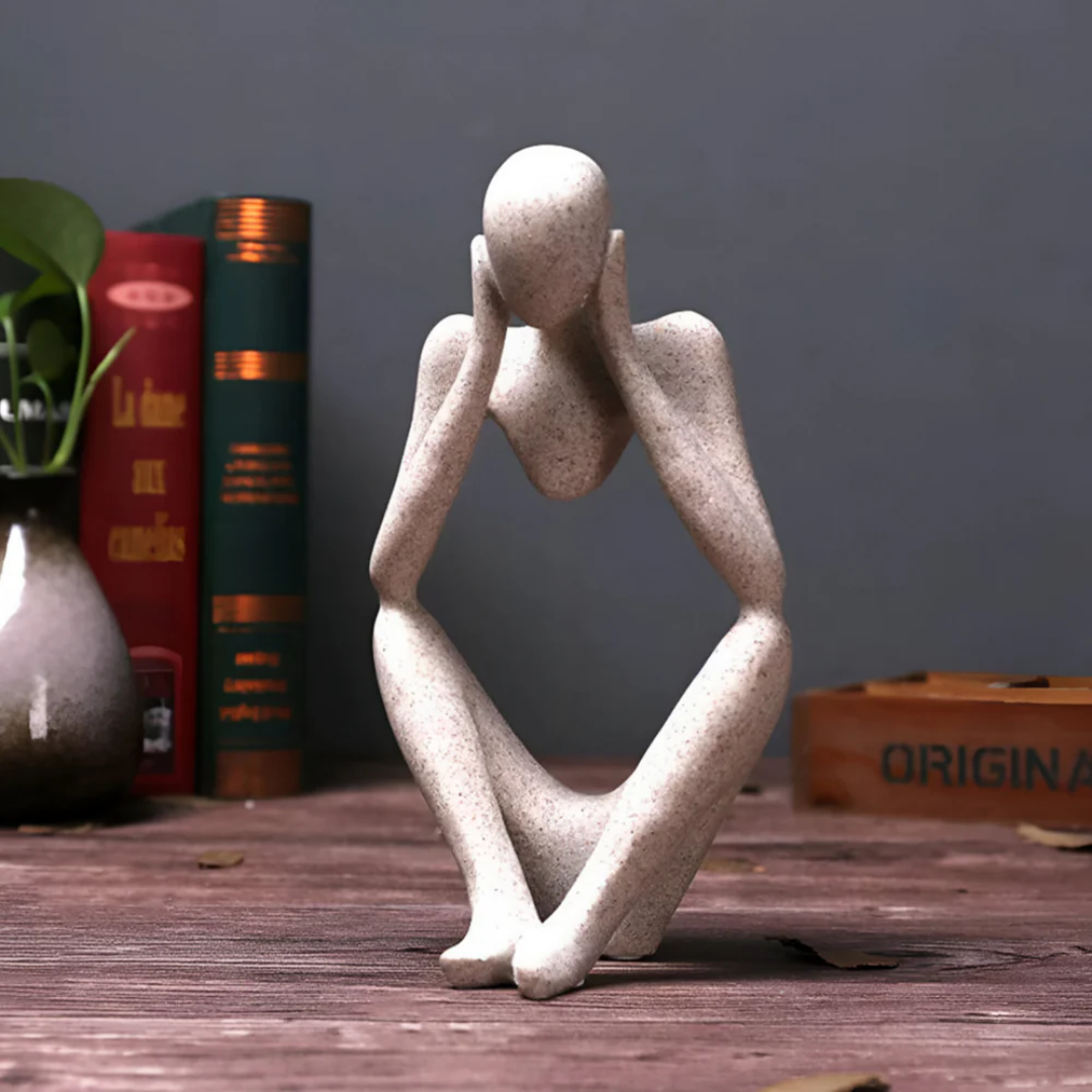 Cindrel - Statue Abstraite Homme Pensant