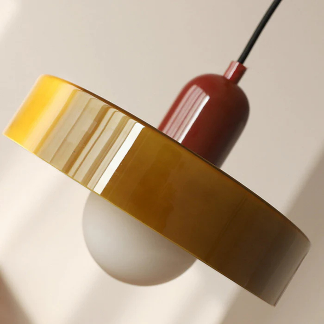 Aube - Lampe Suspendue Design En Verre Coloré