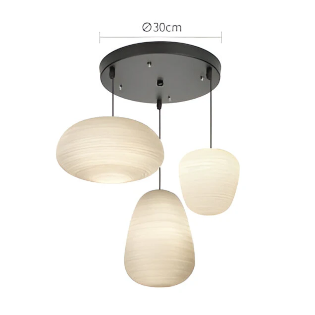 Alviane - Suspension en Verre Opalin