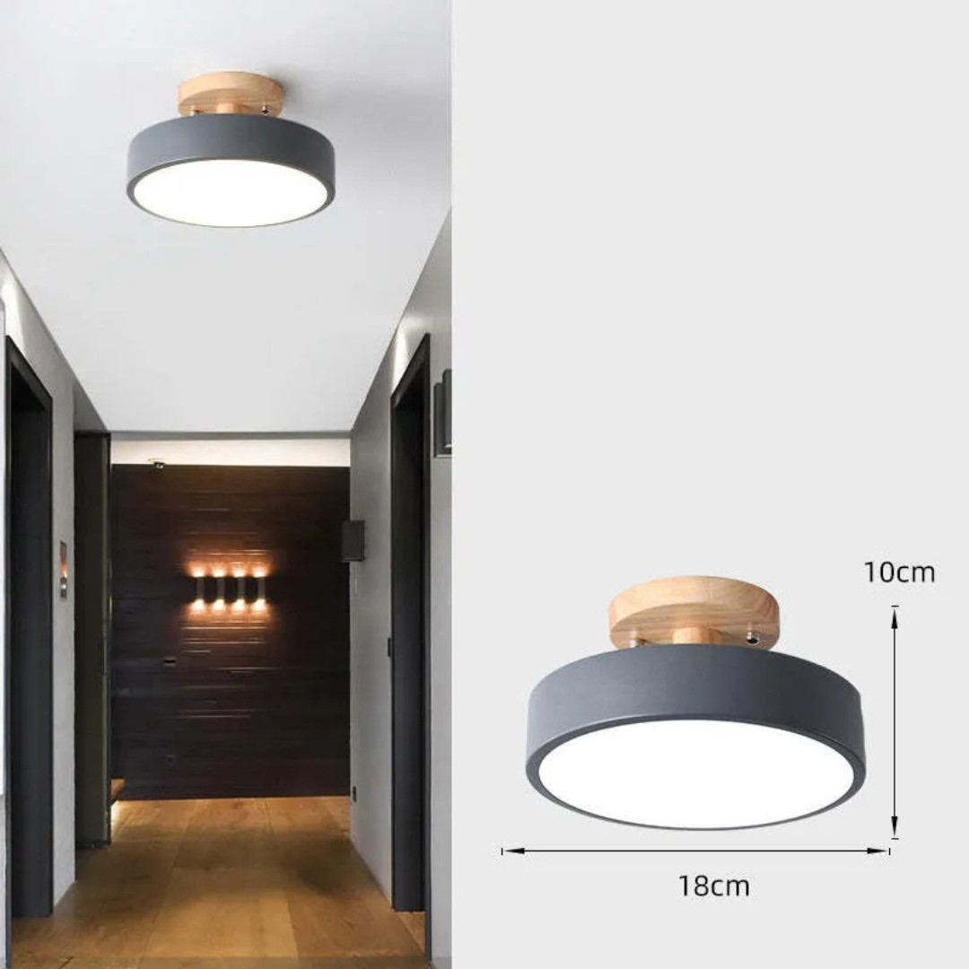 Myrrale – Plafonnier LED en Bois