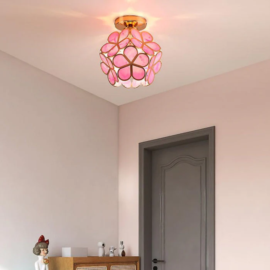 Serena – Plafonnier de Luxe en Verre Fleur