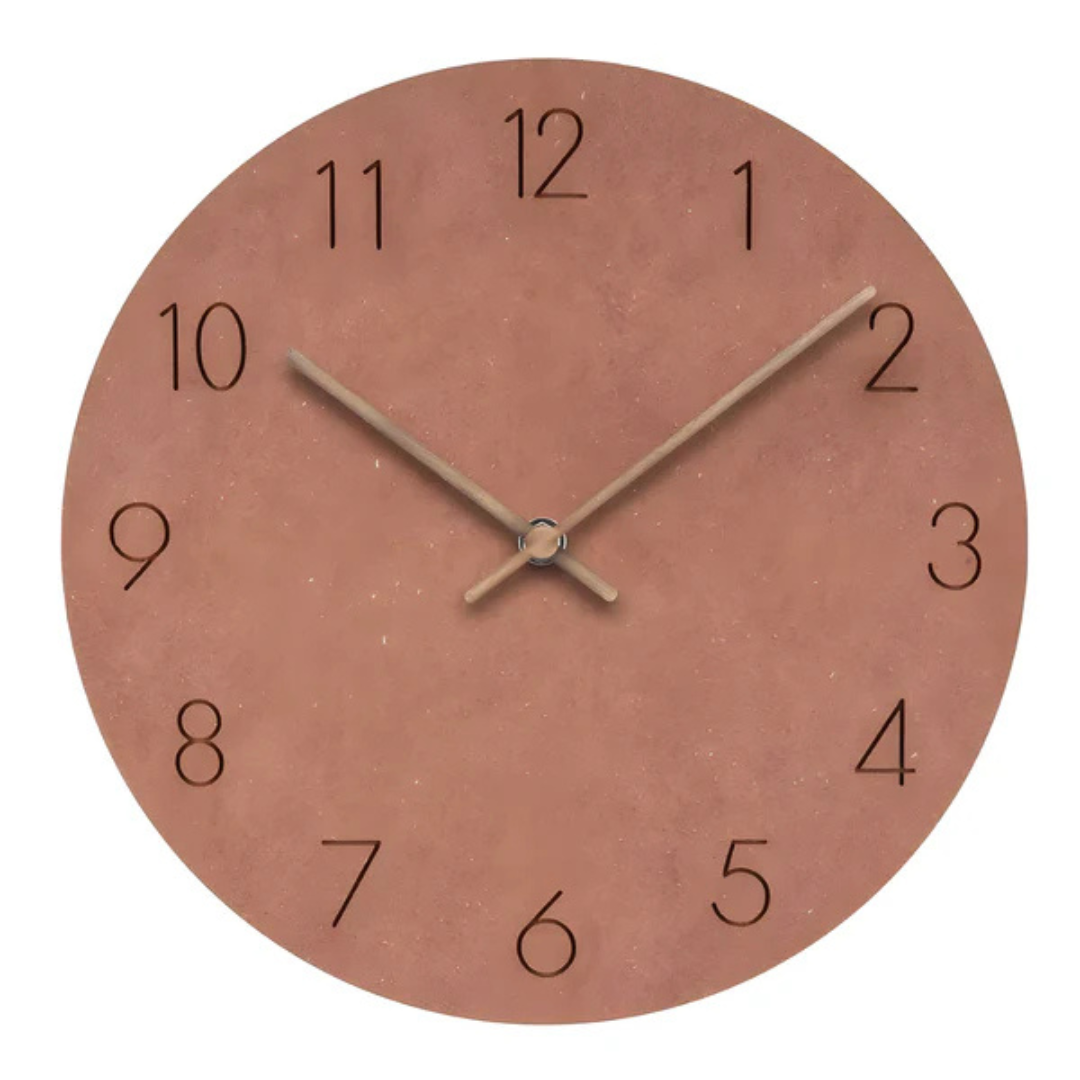 Clea – Horloge Murale Minimaliste en Bois