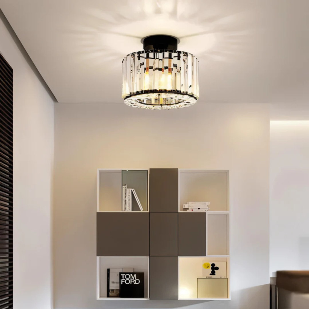 Orya – Plafonnier Luxueux en Cristal | Éclairage de Plafond Étincelant