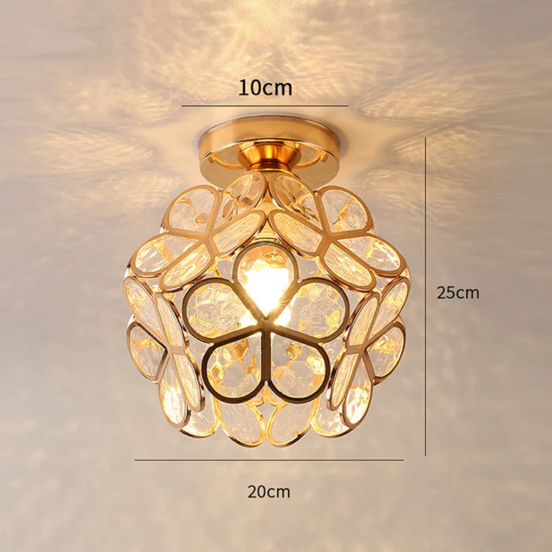 Serena – Plafonnier de Luxe en Verre Fleur