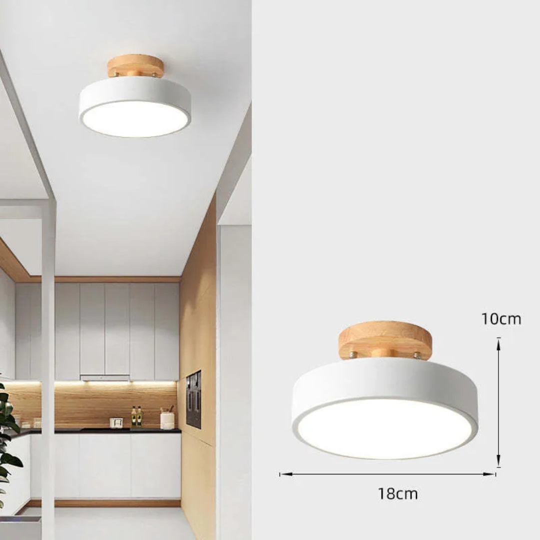 Myrrale – Plafonnier LED en Bois