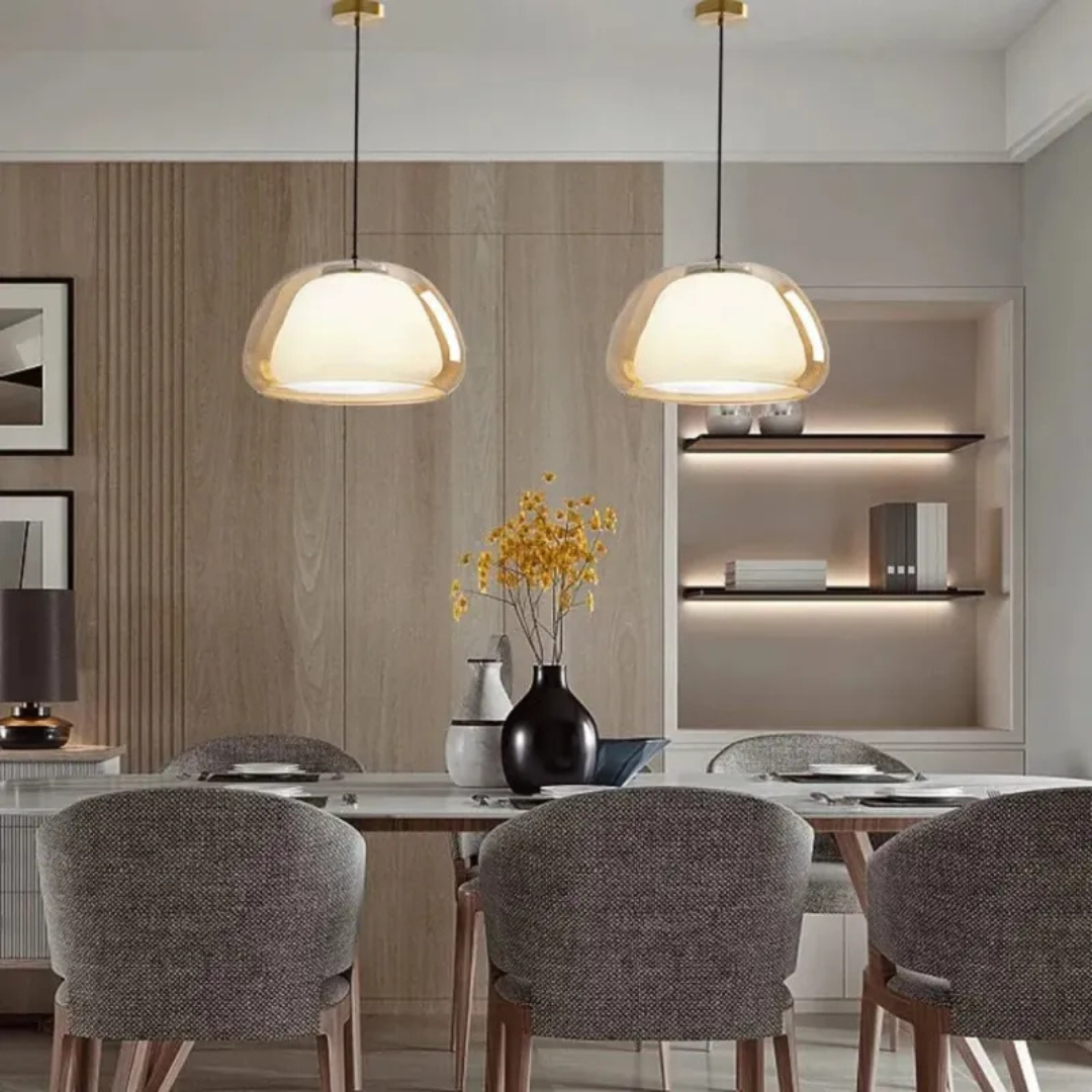 Aural - Suspension Moderne en Verre pour Salon & Salle à Manger