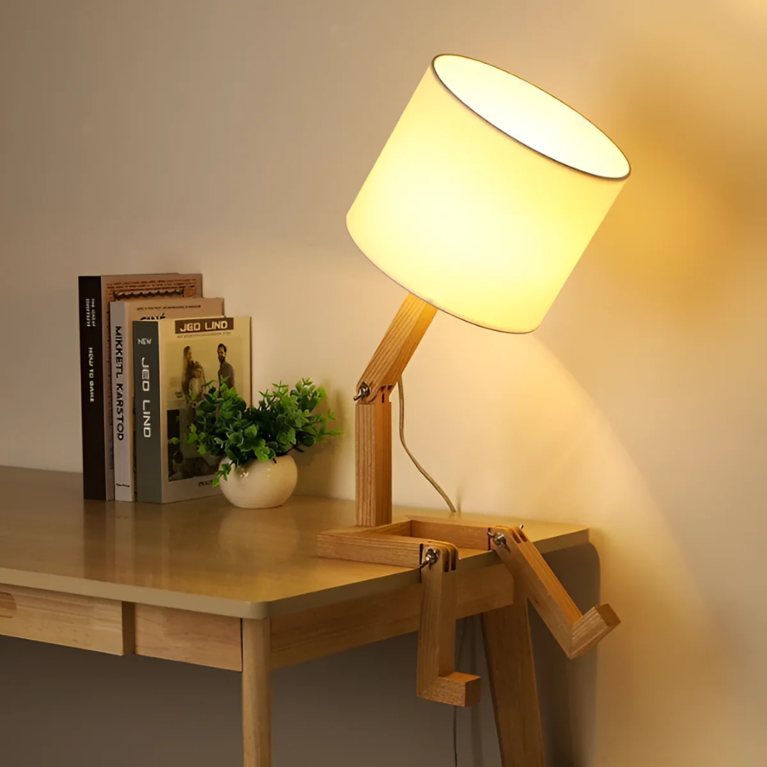 Corlune - Lampe de Table en Bois Flexible