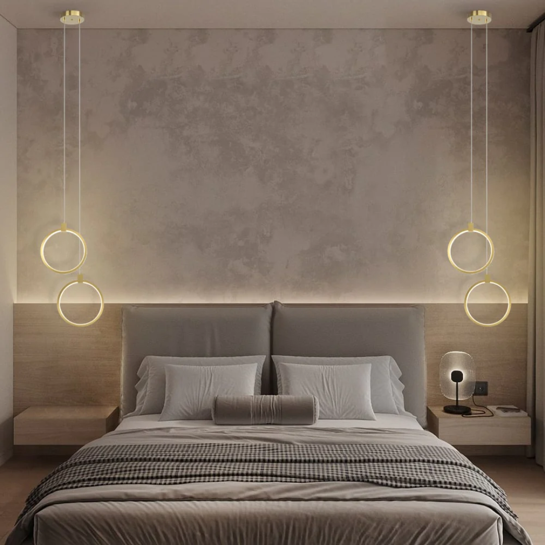 Clavine - Suspension Design Luxe Dorée